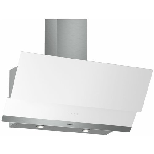Наклонная вытяжка Bosch DWK095G20R, цвет корпуса серебристый, цвет окантовки/панели белый