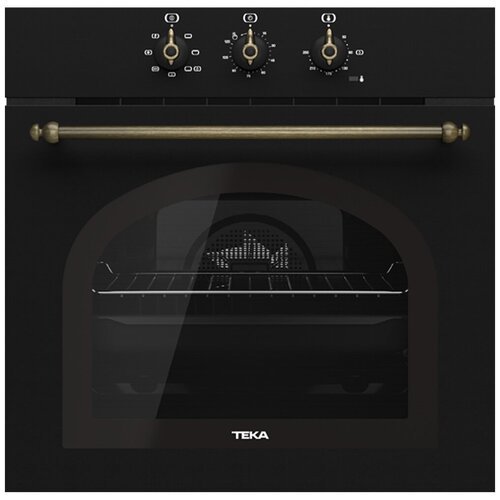 Электрический духовой шкаф TEKA HRB 6100 ATB BRASS, черный