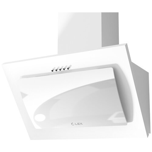 Наклонная вытяжка LEX Mika C 600 WH, цвет корпуса white, цвет окантовки/панели белый