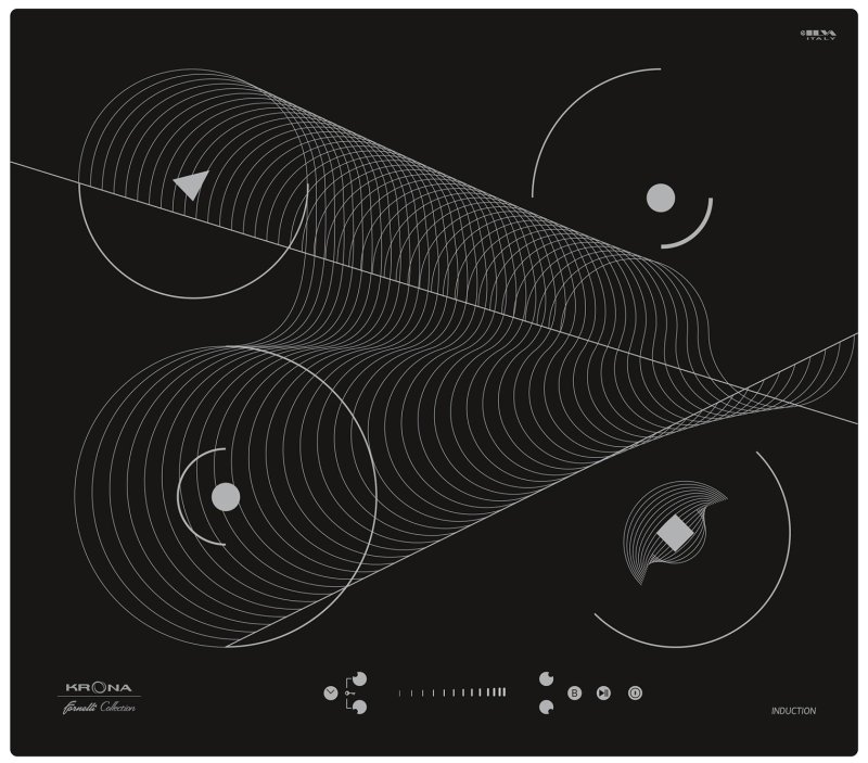 Электрическая варочная панель Krona MERIDIANA 60 BL Электрическая варочная панель Krona MERIDIANA 60 BL